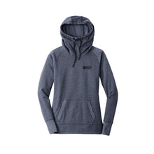 Load image into Gallery viewer, Cowl Neck Mid-Weight Ladies Pullover Hoodie - Navy Heather