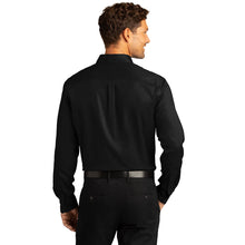 Load image into Gallery viewer, Port Authority Performance Travel Long Sleeve Shirt - Black