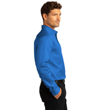 Load image into Gallery viewer, Port Authority Performance Travel Long Sleeve Shirt - Blue