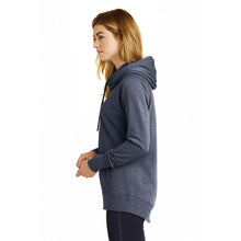 Load image into Gallery viewer, Cowl Neck Mid-Weight Ladies Pullover Hoodie - Navy Heather
