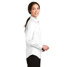 Load image into Gallery viewer, Port Authority Ladies Performance Travel Long Sleeve Shirt - White
